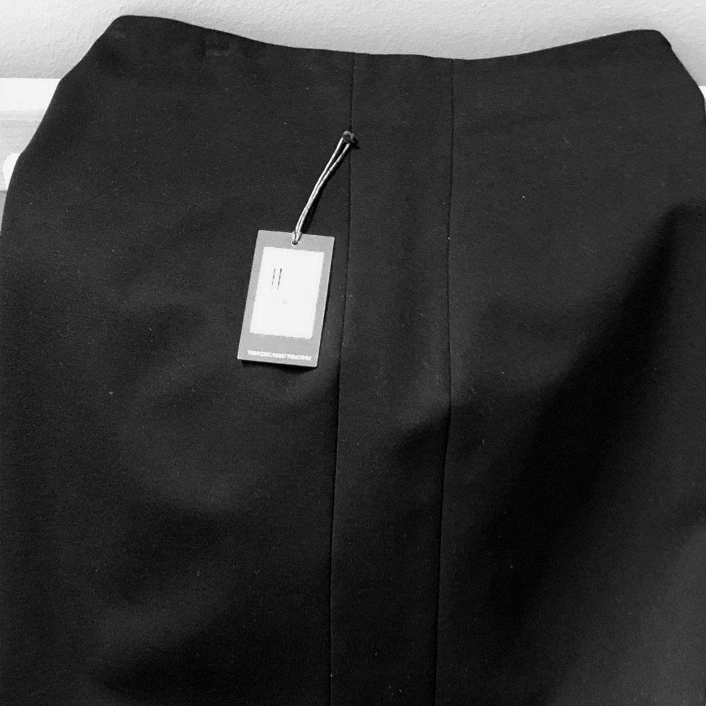 🎉HP!🎉 VINCE CAMUTO Ponte Knit Midi Pencil Skirt Black S - Picture 4 of 7